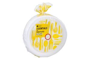 Essentials Foam Plates - 30 CT