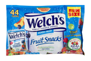 Welch's Fruit Snacks Pouches Mixed Fruit Fat Free - 44 CT