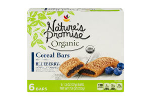 Nature's Promise Organic Cereal Bars Blueberry - 6 CT