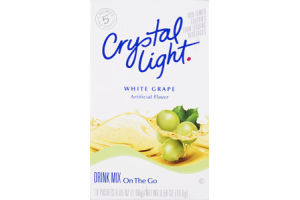 Crystal Light On The Go White Grape Drink Mix- 10 CT