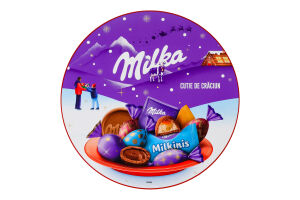 Ассорти шоколадных конфет, шоколада и вафель 8 вкусов Milka к/у 195г