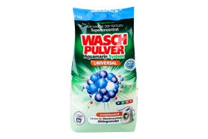 Засіб мийний для прання порошкоподібний Universal Aquamarin system Wasch Pulver 9кг