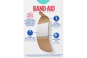 Band-Aid Brand Adhesive Bandages Flexible Fabric Assorted Sizes - 30 CT