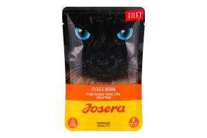 Корм влажный полнорационный для взрослых котов Курица Филе Josera д/п 70г