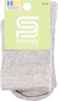 Шкарпетки дит Premier socks високі рубч сір р18-20