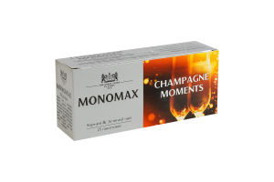 Бленд чая черного и зеленого байхового мелкого с кусочками ягод Champagne moments Monomax к/у 25x1.5г
