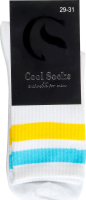 Носки мужские Cool Socks Полоска белый р.29-31