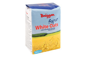 Хлопья овсяные из цельного зерна White oats Super Bruggen м/у 500г