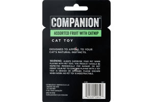 Companion Cat Toy Assorted Fruit with Catnip