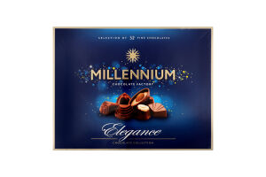 Цукерки шоколадні молочні Elegance Classic Millennium к/у 285г