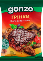 Сухарики житні зі смаком вогняного стейку Грінки Gonzo м/у 50г