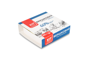 Сыр плавленый 60% Сливочный Хіт продукт к/у 160г