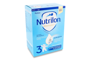 Суміш молочна Premium+ 3 суха від 12 до 18місяців 800г Nutrilon