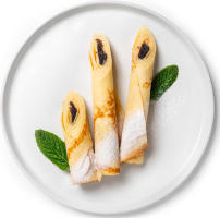 Млинці з маковою начинкою