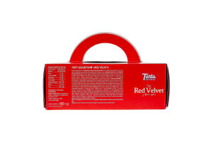 Торт бісквітний з крем-сиром Red velvet Tarta к/у 450г