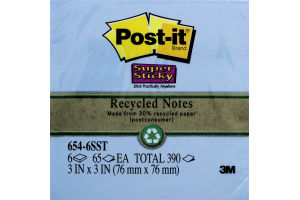 Post-it Recycled Notes - 6 PK