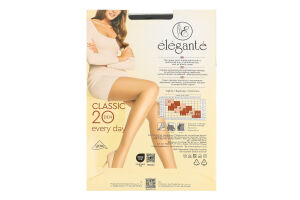 Колготки женские Elegante Classic Every day 20den 3 nero