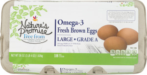 Nature's Promise Omega-3 Large Fresh Brown Eggs - 18 CT