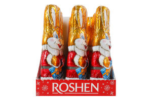 Фігура з молочного шоколаду Кролик зимовий Roshen м/у 100г