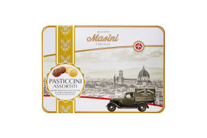 Печиво здобне тосканське асорті з лимончелло та шоколадом Florence Masini з/б 300г