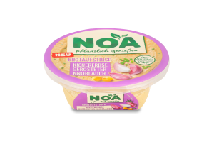 Закуска з нута Хумус з кунжутною пастою та смаженим часником 175г NOA