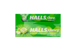 Конфеты жевательные со вкусом яблока Halls м/у 47г