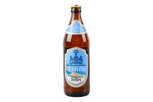 Пиво 0.5л 3.5% светлое фильтрованное открытого брожения Hlibivs`ke Helles Перша Подільська Парова Броварня бут