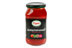 Соус стерилізований Шашличний фірмовий Руна с/б 485г