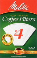 Melitta Super Premium #4 Coffee Filters - 100 CT