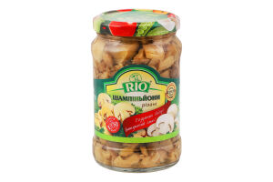 Шампіньйони стерилізовані різані 280г твіст/б Rio
