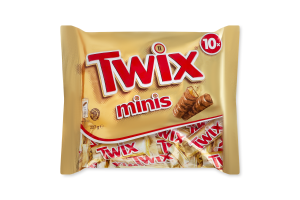 Батончики Twix Minis шоколадні