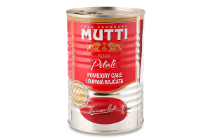 Томати очищені в томатному соку Pelati Mutti з/б 400г