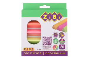 Набор пластилина 5 цветов №ZB.6229 Kids Line Zibi 1шт