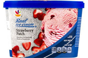 Ahold Real Ice Cream Strawberry Patch