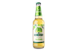 Cидр 500мл 4.7% обычный шипучий сладкий Яблоко Somersby бут