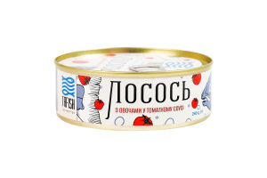 Лосось с овощами в томатном соусе стерилизованный TaFish ж/б 240г