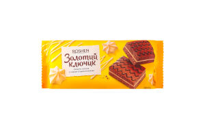 Пирожные бисквитные со вкусом сгущенного молока Золотой ключик Roshen м/у 6х50г