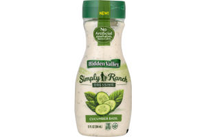 Hidden Valley Simply Ranch Dressing Cucumber Basil