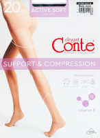 Колготки женские Conte elegant Active soft 20den 5 nero