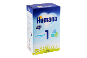 Смесь молочная для детей 0-6мес сухая с пребиотиками галактоолигосахаридами №1 Humana к/у 600г