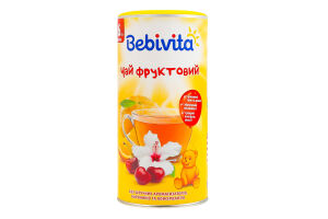 Чай для дітей від 6міс швидкорозчинний фруктовий Bebivita тубус 200г