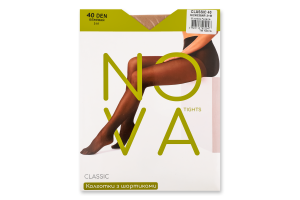 Колготки жіночі Nova Classic 40 бежевий р.3