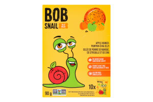 Мармелад фруктово-ягодный Apple-mango-pumpkin-chia Jellies Bob Snail к/у 10х9г