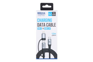 Кабель Brevia TypeC-TypC/Lightn black 58120BCC/LC1
