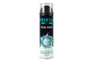Пена для бритья охлаждающая для чувствительной кожи For men Cristal 200мл