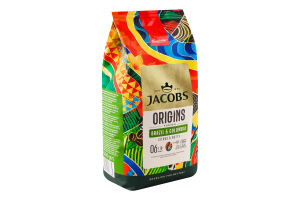 Кофе натуральный жареный в зернах Brazil&Colombia Origins Jacobs м/у 1кг