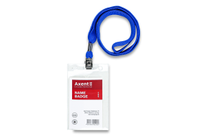 Бейдж вертикальний на шнурці Axent 4506-А