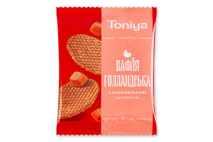 Вафля с карамельной начинкой Голландская Toniya м/у 33г