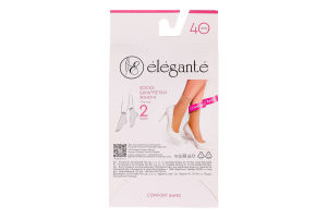 Шкарпетки жіночі Elegante Classic style 40den 23-25 natural 2пари