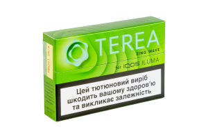 Изделие табакосодержащее для электрического нагревания с фильтром Terea Zing wave 20шт
